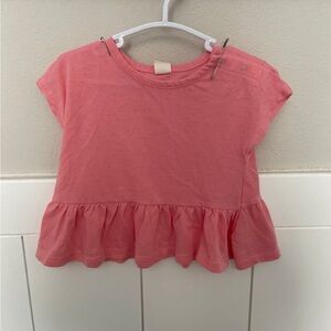 Pink Ruffled Kids Top
